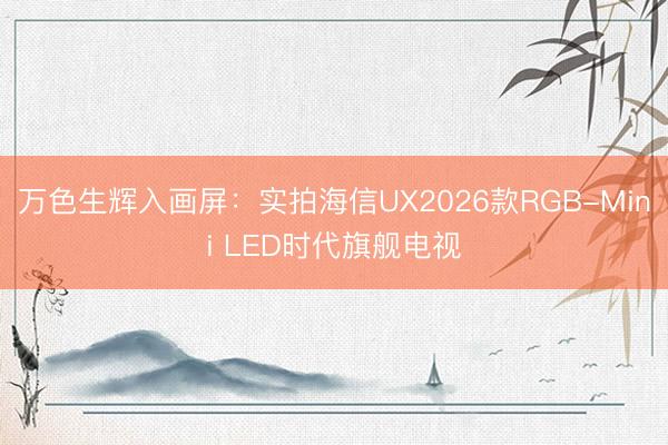 万色生辉入画屏：实拍海信UX2026款RGB-Mini LED时代旗舰电视