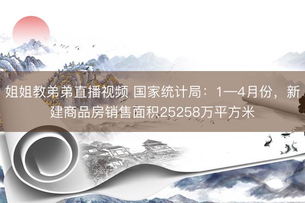姐姐教弟弟直播视频 国家统计局：1—4月份，新建商品房销售面积25258万平方米