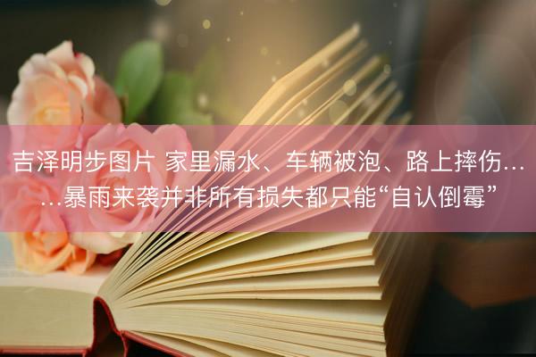 吉泽明步图片 家里漏水、车辆被泡、路上摔伤……暴雨来袭并非所有损失都只能“自认倒霉”