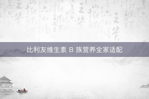 比利友维生素 B 族营养全家适配