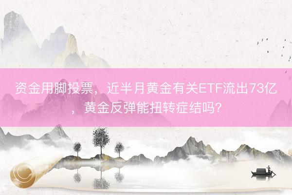 资金用脚投票，近半月黄金有关ETF流出73亿，黄金反弹能扭转症结吗？